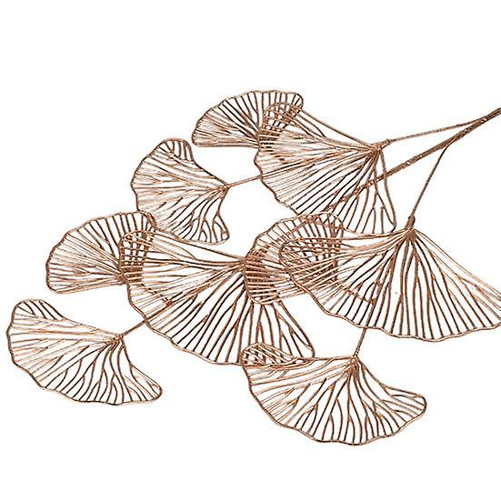 1 Branch Fake Foliage Easy Care Reusable Solid Color Modern Decorative Artificial Leaves Branch for Bedroom