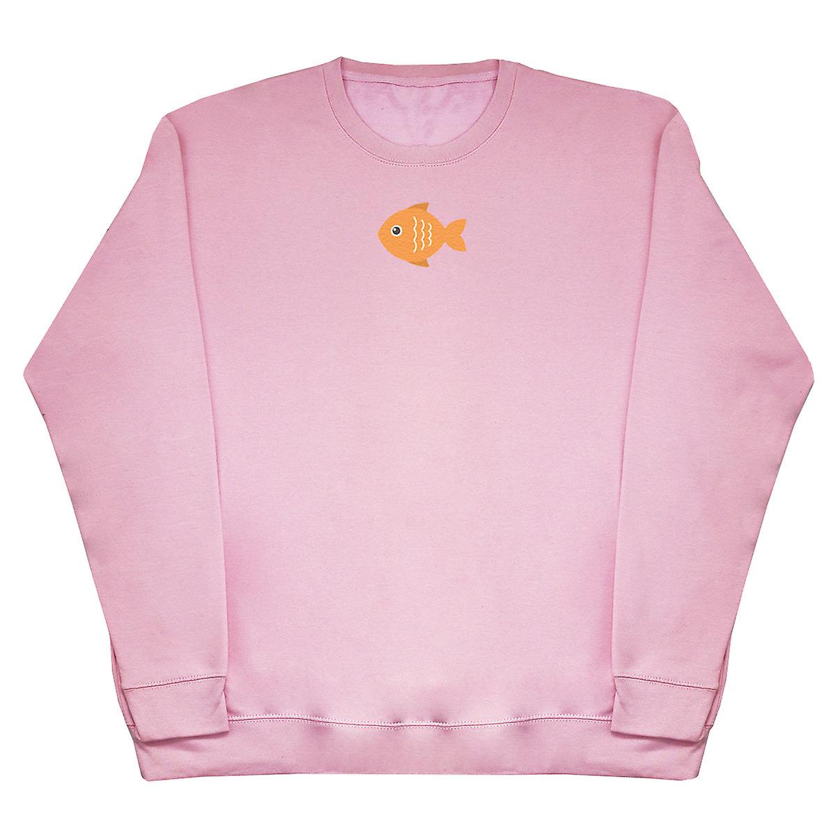 Orange Fish - Kids Oversized Comfy Sweater