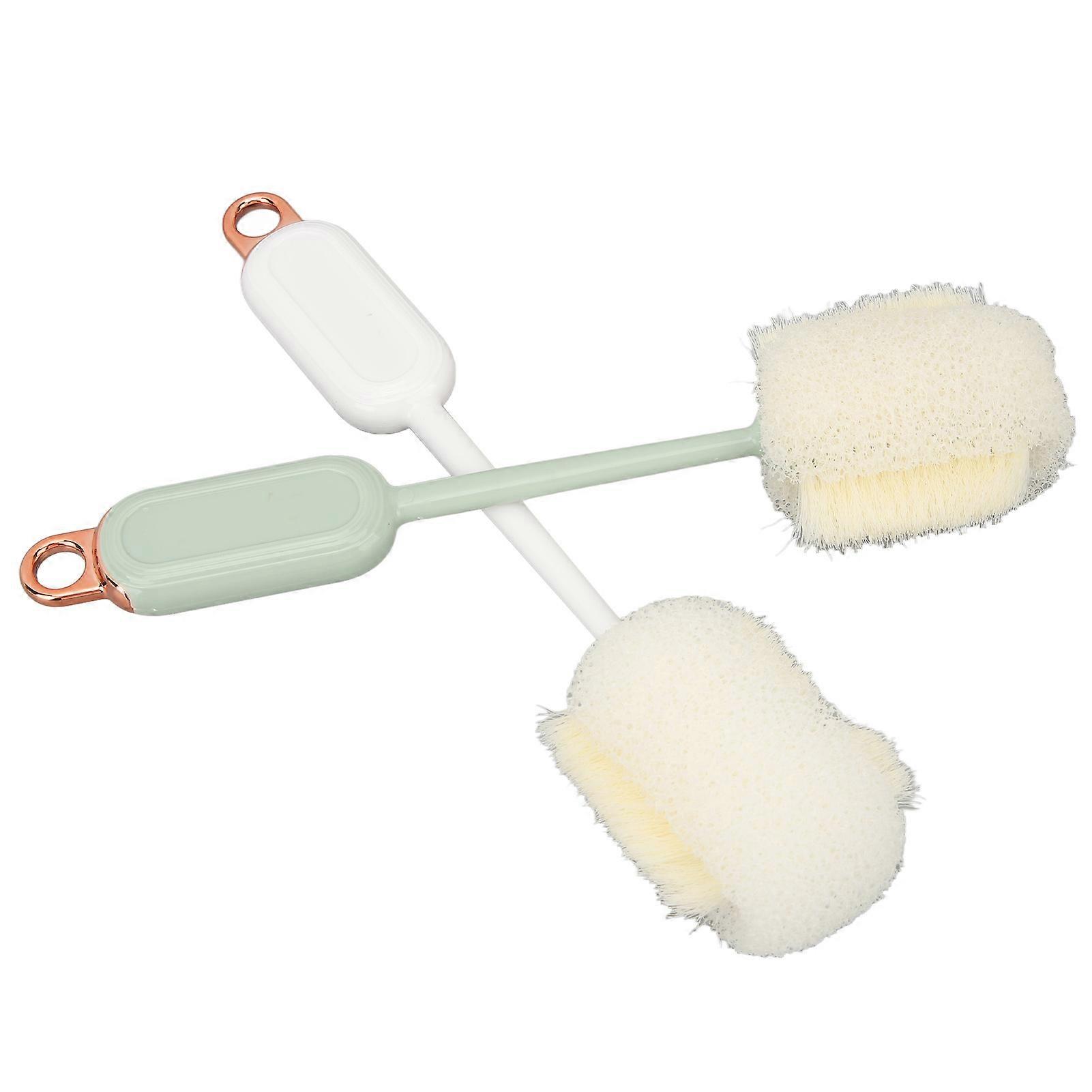 2PCS Bottle Cleaning Brush Sponge Cleaning Scrubber Handle Kitchen Cup Brush Kitchen Cleaner Tool