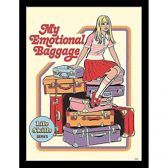 Steven Rhodes My Emotional Baggage Framed Poster
