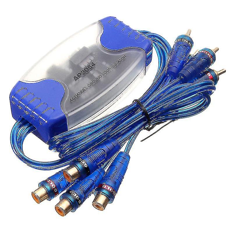 4-channel Rca Audio Noise Filter Suppressor Ground Loop Isolator Car Stereo 50w