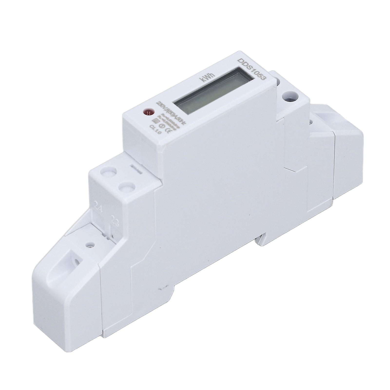 Single Phase Din Rail Digital Energy Meter Tester with LCD Display 550A 230V