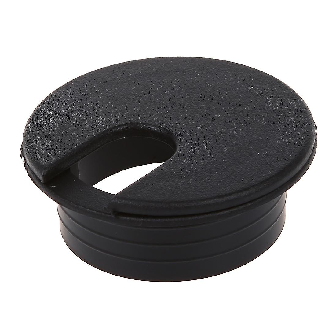 10 قطع 35mm أسود كابل Grommet كابل منفذ مكتب الجدول الأسلاك