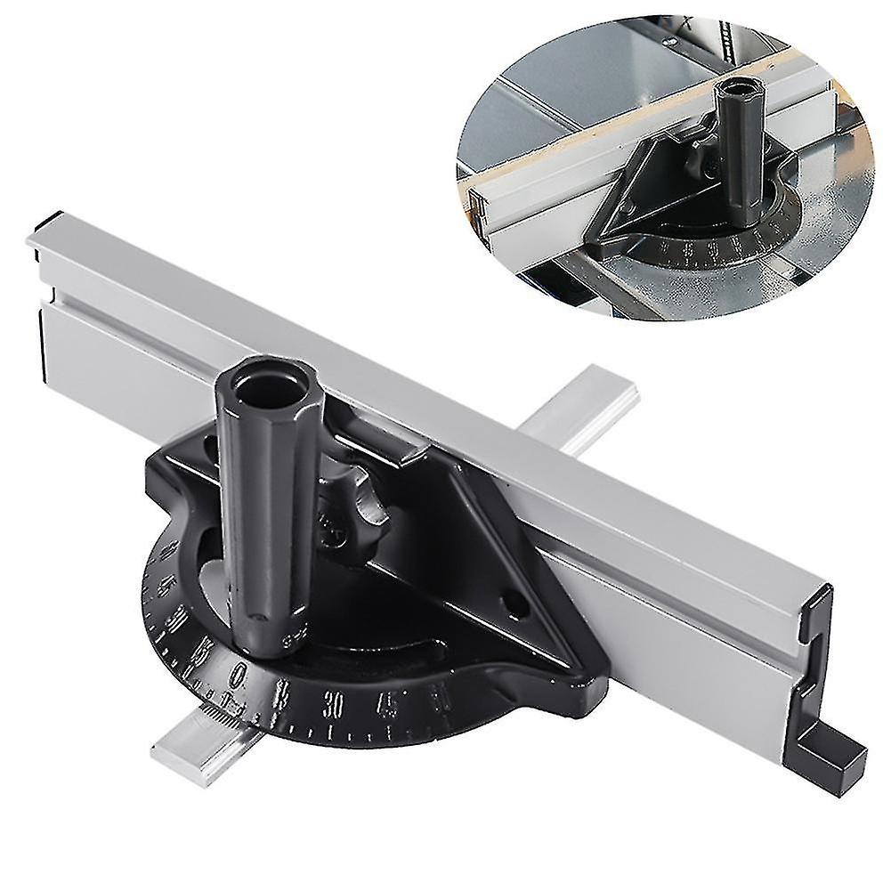 Angle Plate Ruler Miter Gauge Adjustable Alluminium Alloy For Table Saw Push Block Fence System Wood