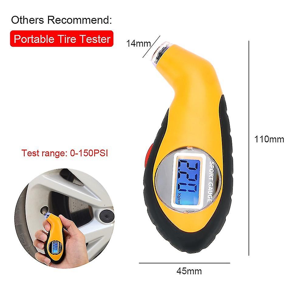 Car Tire Pressure Monitoring System Usb Tpms Lcd Display Wireless Security Alarm Tester With Externa
