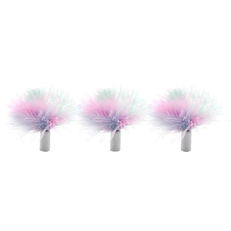 3 Pcs Replacement Feathers for Automatic Teaser Interactive Cat Feather Toys