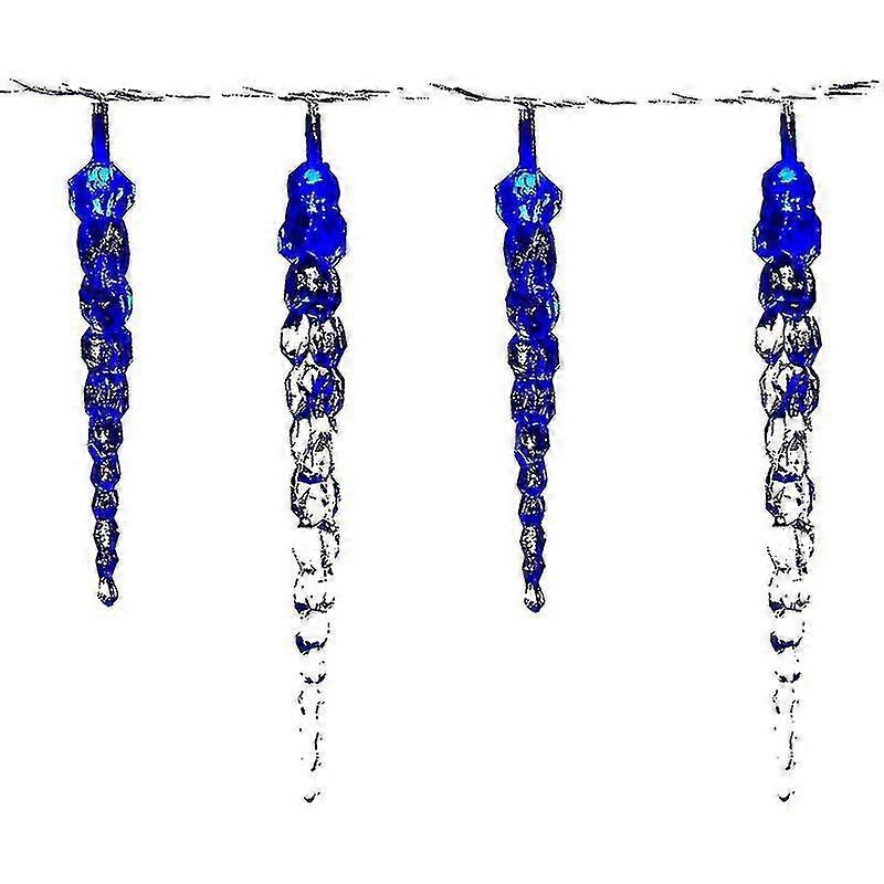 Stalactites With 40 Cool White / Blue Leds / With Or Without Remote Control - 5.5 M Light Garland - Colour: Blue - Blue