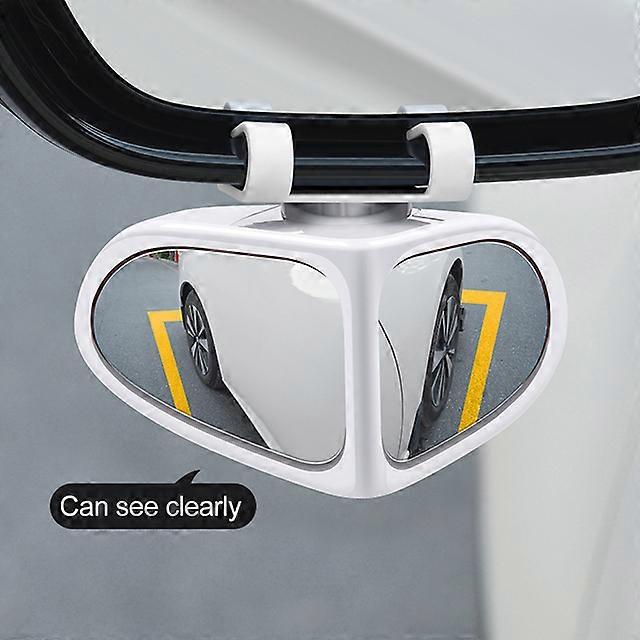 1Pc Car Blind Spot Mirror Wide Angle Double-Sided Mirror 360 Degree Adjustable Rearview Parking Auto Exterior Mirror