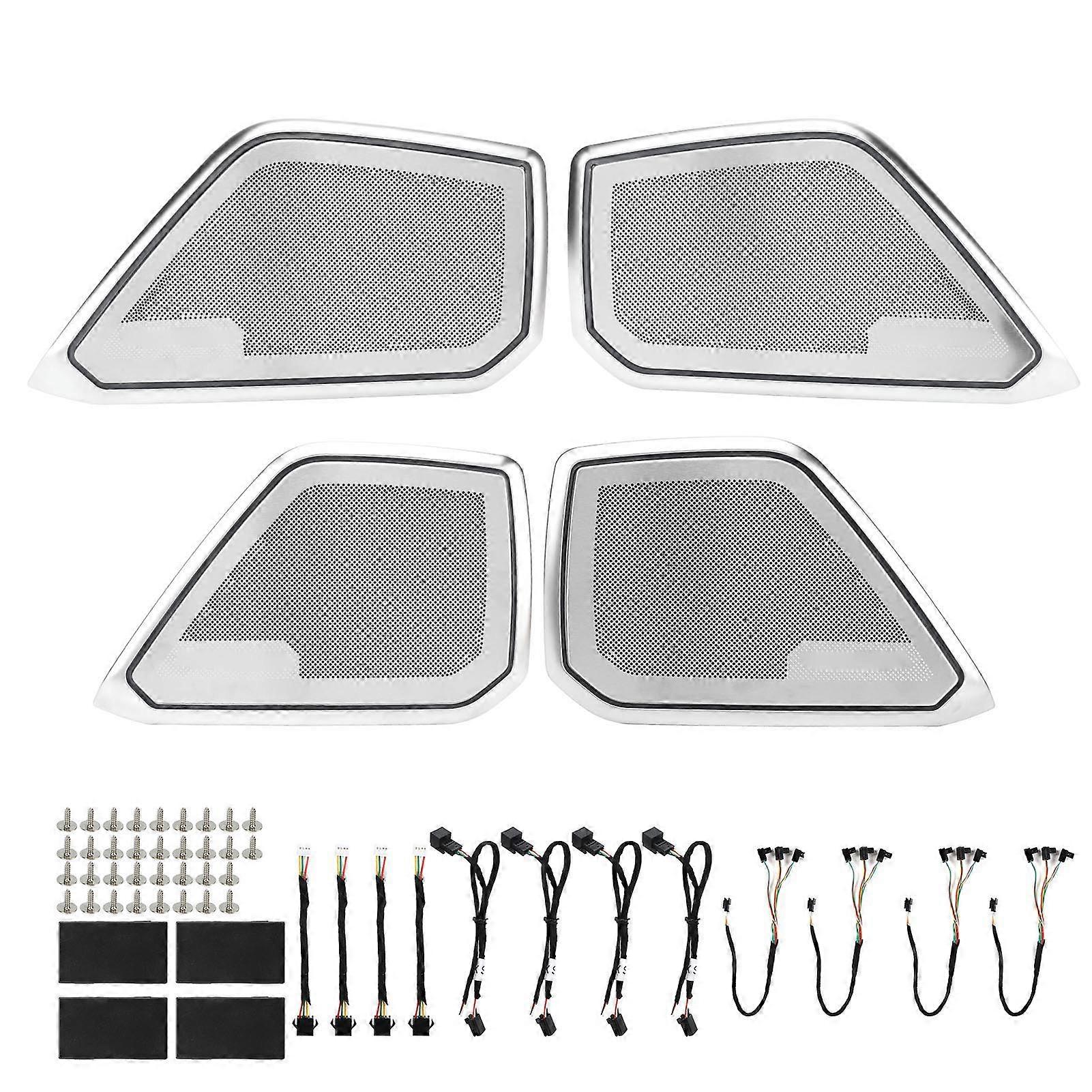 30 Color Door Midrange Speaker Covers Matte Chrome Ambient Lighting For A6 S6 RS6 C8 20192023 E2U811