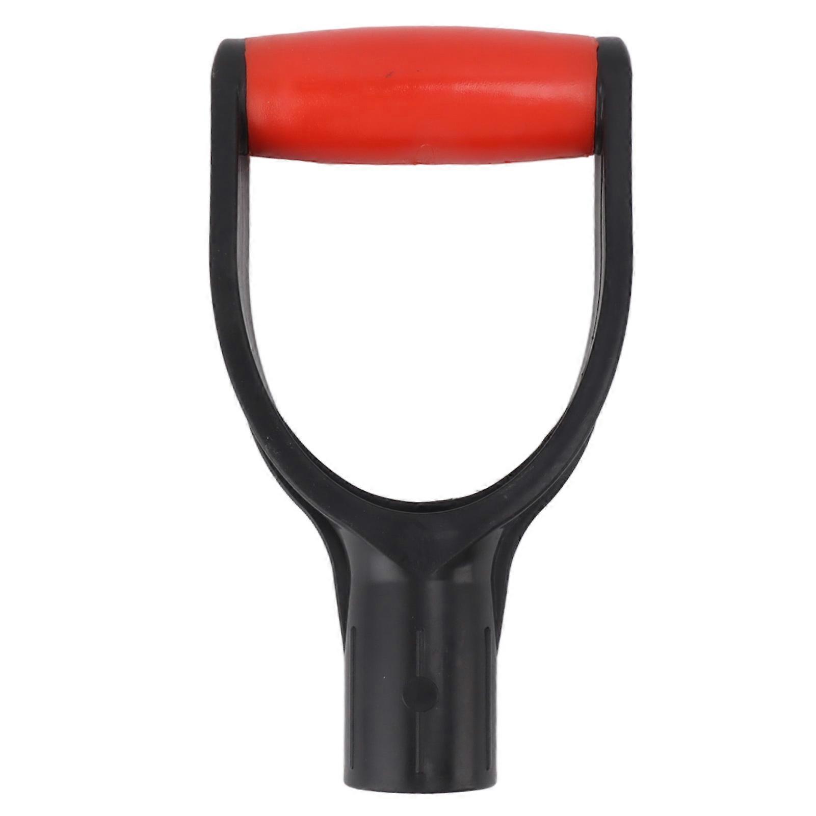 Red And Black Shovel D Grip Handle 32mm Inner Diameter Silicone Grip Reinforcement Snow Shovel Handle Replacement for Digging Raking Tool