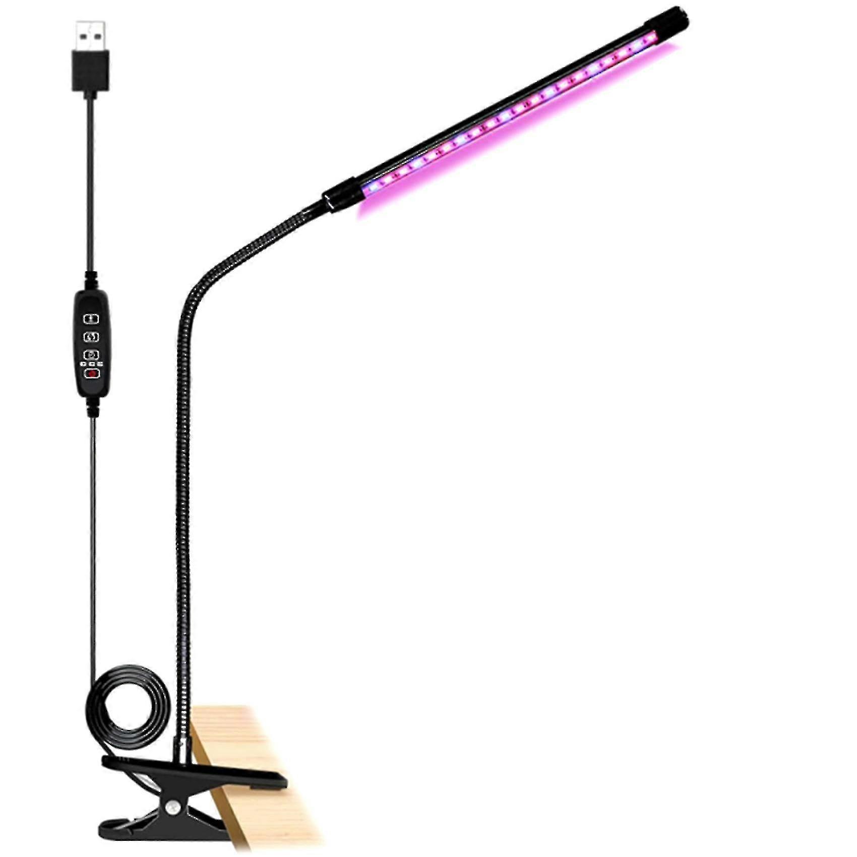 Plant 10w Full Spectrum Grow Lamp With Auto On/off 3/9/12h Timer