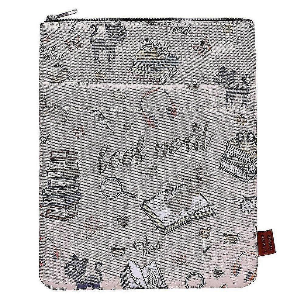 Book Nerd Book Sleeve With Zipper Book Covers For Paperbacks