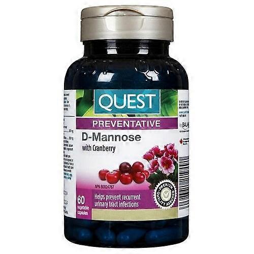 D-Mannose With Cranberry, 60 Veg Caps by Quest