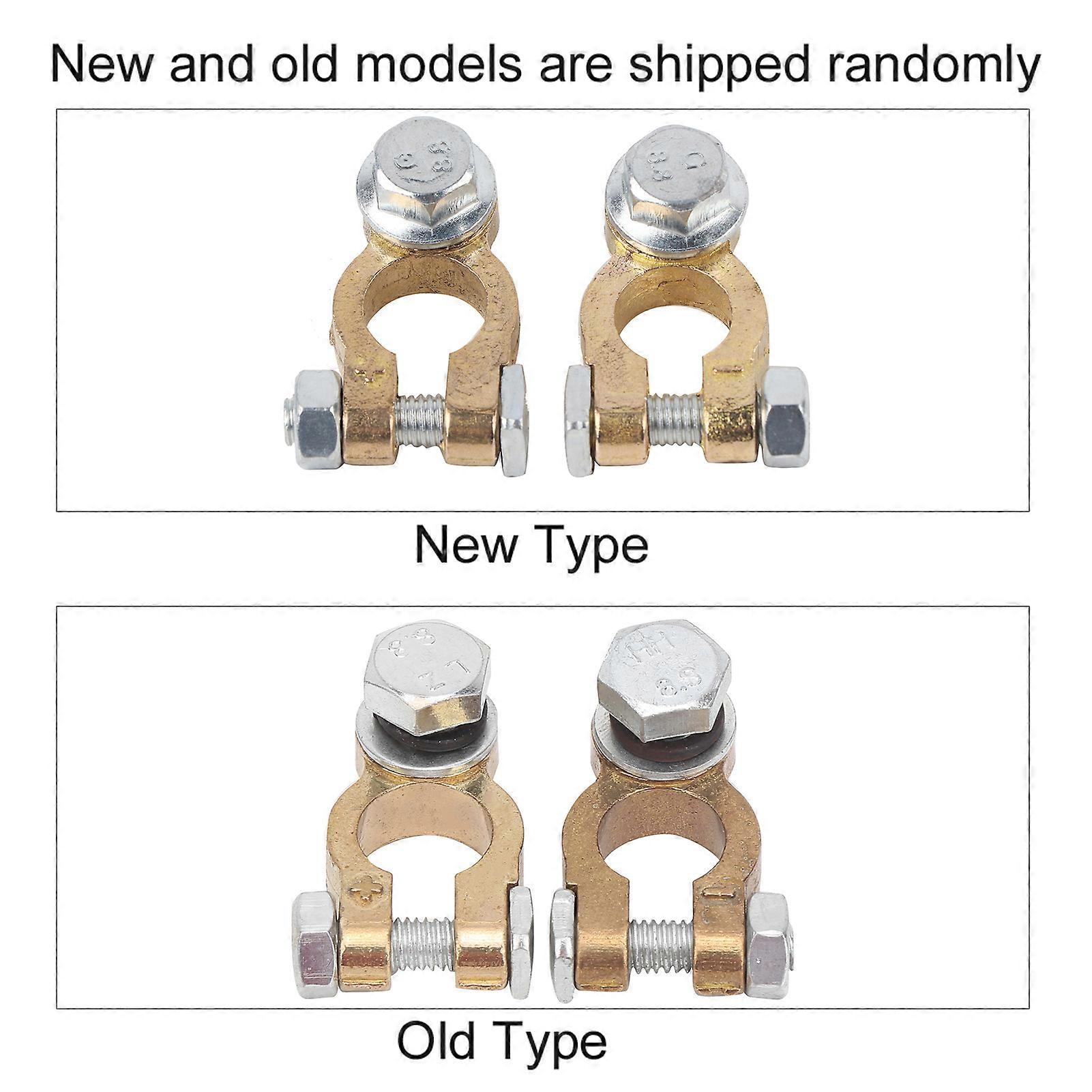 2pcs Car Battery Terminal Clamp Connector 300A Large Current M10 Single Screw for Automobiles Trucks