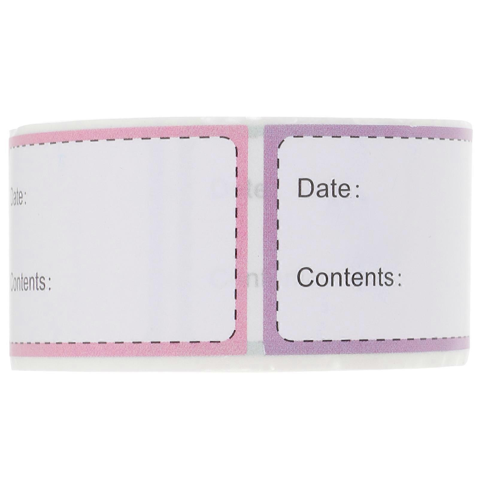 1 Roll Freezer Labels Food Storage Stickers Refrigerator Freezer Paper Labels Food Labels(250 Labels Per Roll)