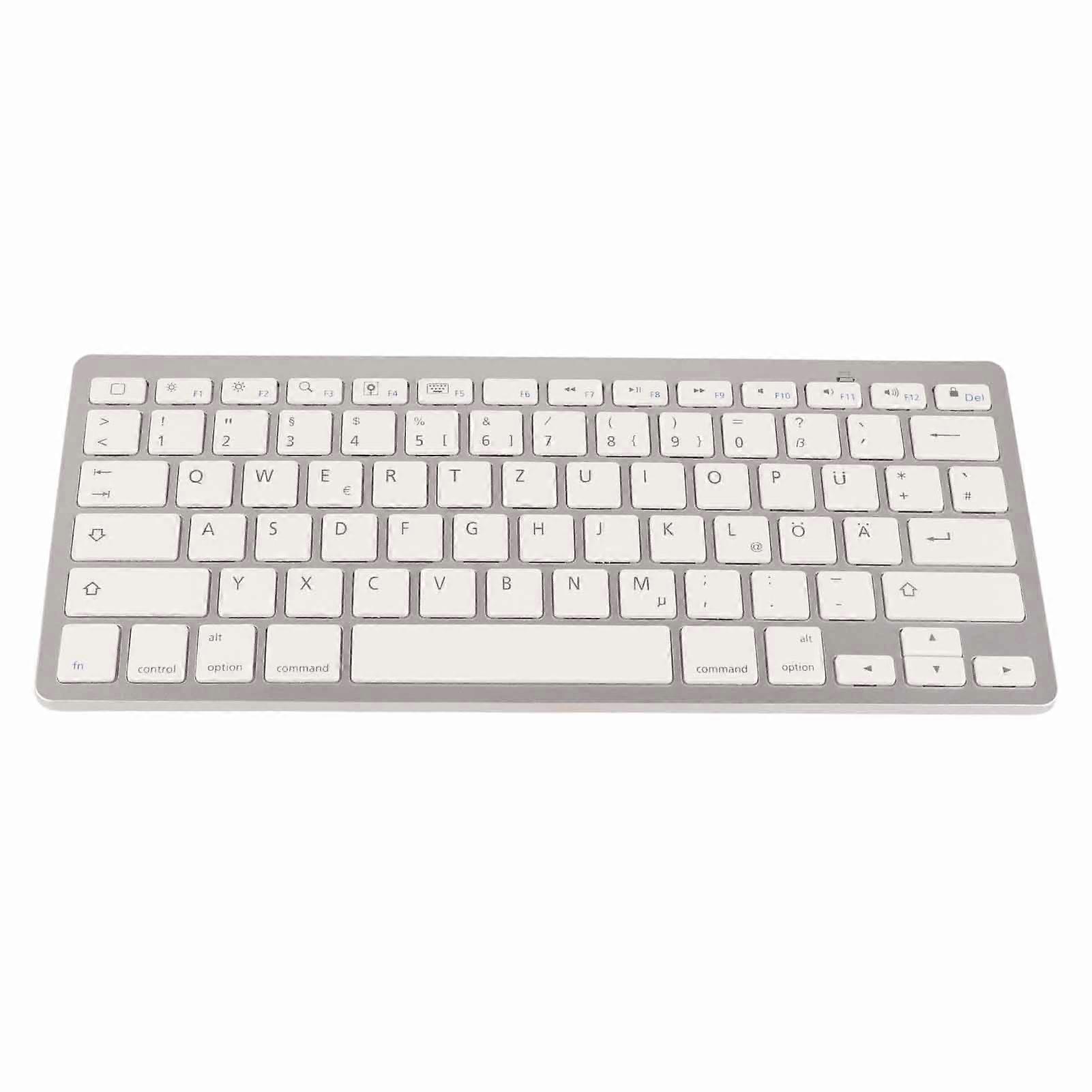 Wireless Keyboard Portable Universal Slim Silent Wireless Bluetooth German Keyboard for IOS for Android for Windows