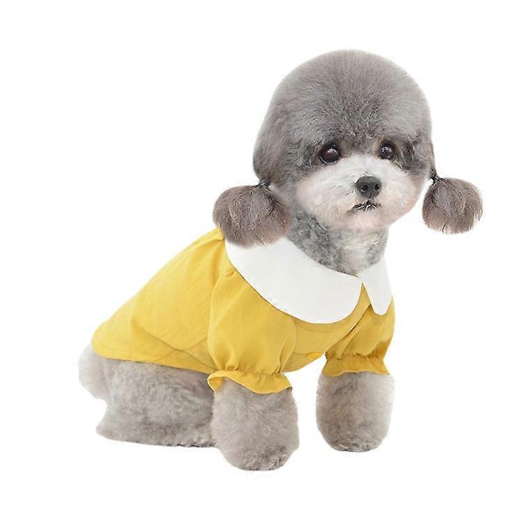 ملابس الأليفة ربيع وصيف الأليفة قدمين ملابس جرو قميص دمية الملابس