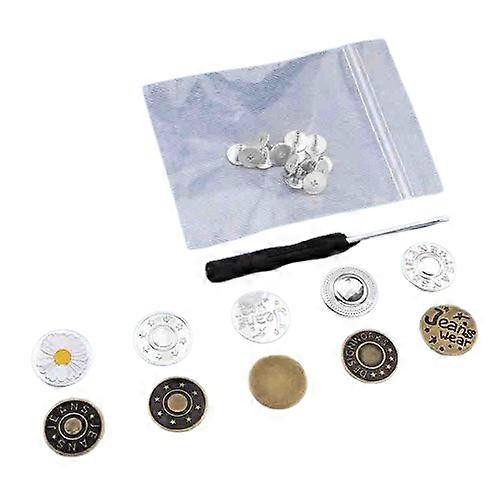 INF Denim Buttons with Screwdriver 10 pcs