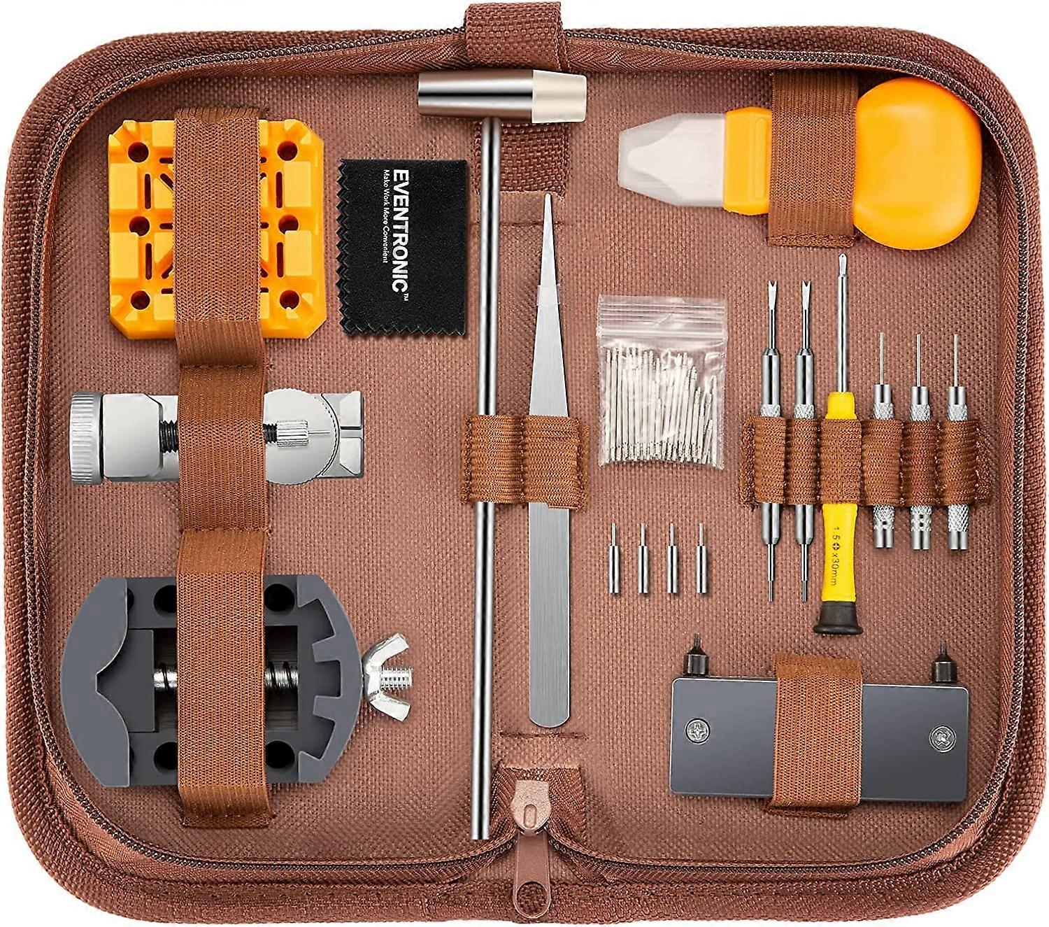 Eventronic Quality Watch Repair Kit 112 PCS Watch Repair Kit