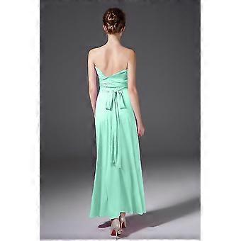 mint green infinity dress High Neck Mint Green Chiffon A-line Bridesmaid Dress – Ohmollydress main image 0