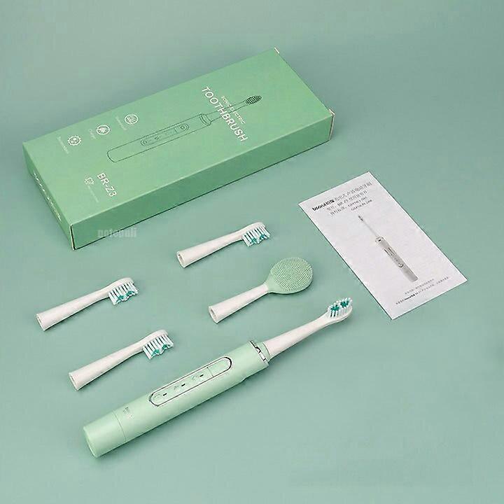 Sonic Electric Toothbrush Tooth brush USB Rechargeable adult Waterproof Ultrasonic automatic 6 Mode with Face Brush 4 Brush Head