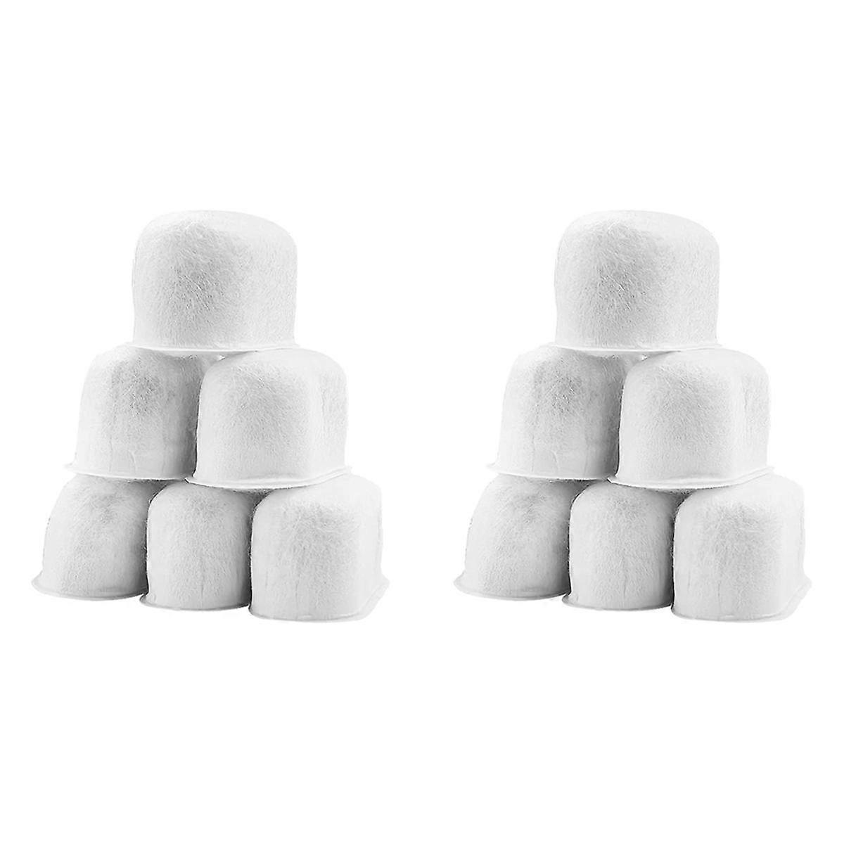 12 Pack Charcoal Filters Compatible for BWF100 Machines, Espresso Machine Water Filter Replacements
