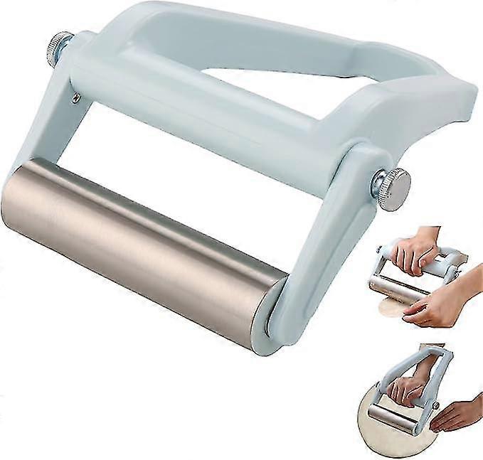 Rolling Pin Labor Saving Dough Roller Stainless Steel Kitchen Baking Tool