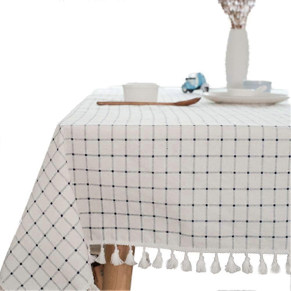 Round tablecloths linen Rectangular tassels table linen Suitable