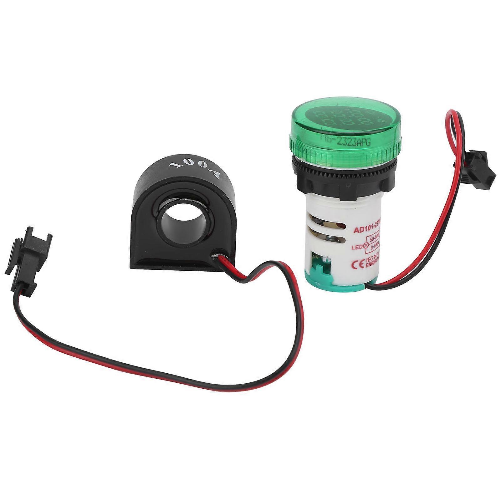 AD10122VAM Indicator Light Voltage Current Dual Display Indicator AC50500V 0100AGreen