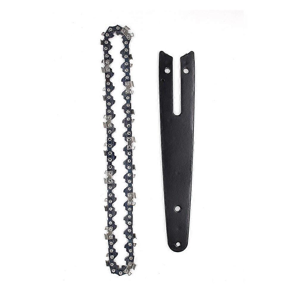 456 Inch Chain And Guide Plate Set Mini Chainsaw Replacement Cordless Electric Saw Chain Wood Branch Cutting Sharp Chains