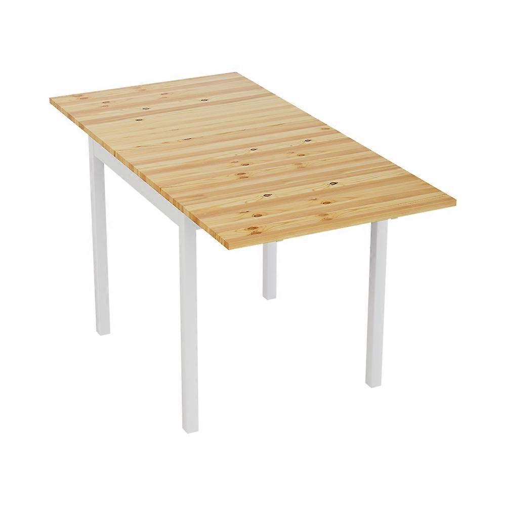 Seats 4 Rustic Pine Extendable Square Dining Table