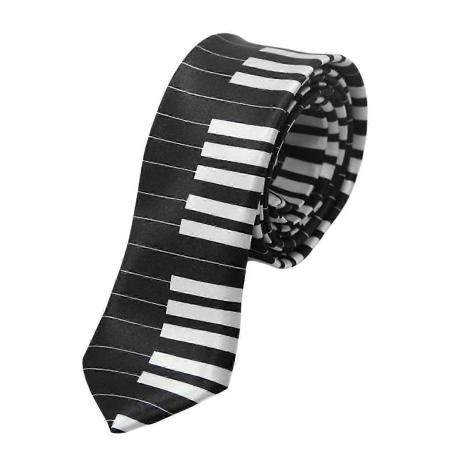 Cravate Piano Keys Noir et Blanc Homme