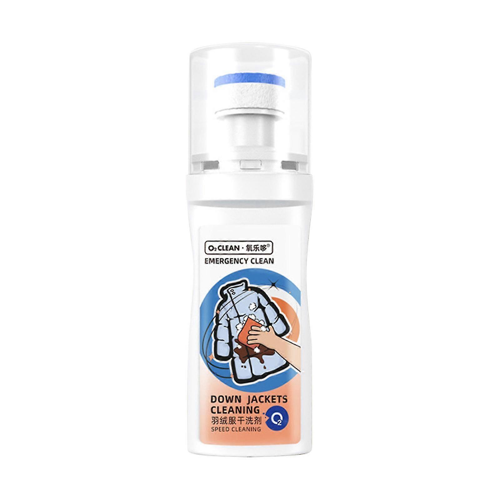 Down Jacket Dry Cleaner Foam Free Cleaning Detergent Stubborn Stain Clothes Cleaner 100ml