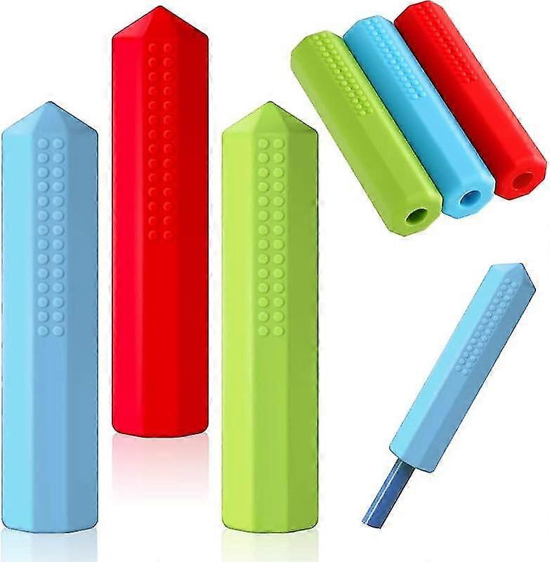 Pencil Toppers Set, Silic Sensory Chew Pencil Toppers, Autism Chew Toys For Boys And Girls