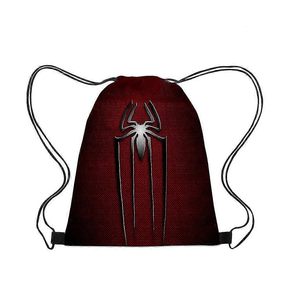 3d Spider-man Drawstring Pocket Spider-man Strap Pocket Portable Drawstring Strap Pocket Backpack