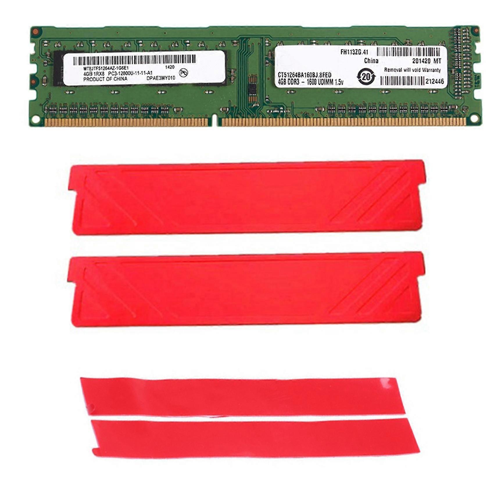4gb Ddr3 1600mhz Ram+cooling Vest Memory Pc3 12800 1.5v 240pins Desktop Pc Memory For Intel