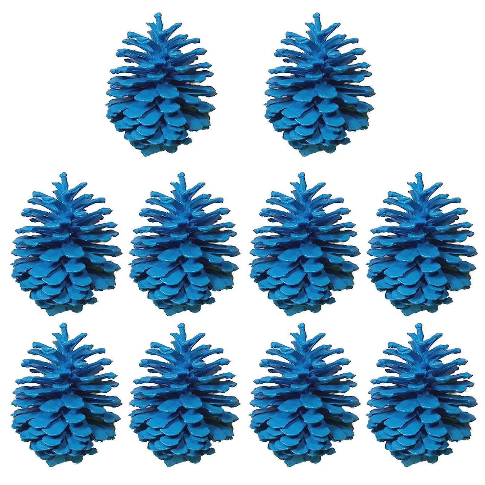 10Pcs Natural Pine Cone Decorations Eco-friendly Christmas Parties Weddings Pine Cones for DIY Crafts