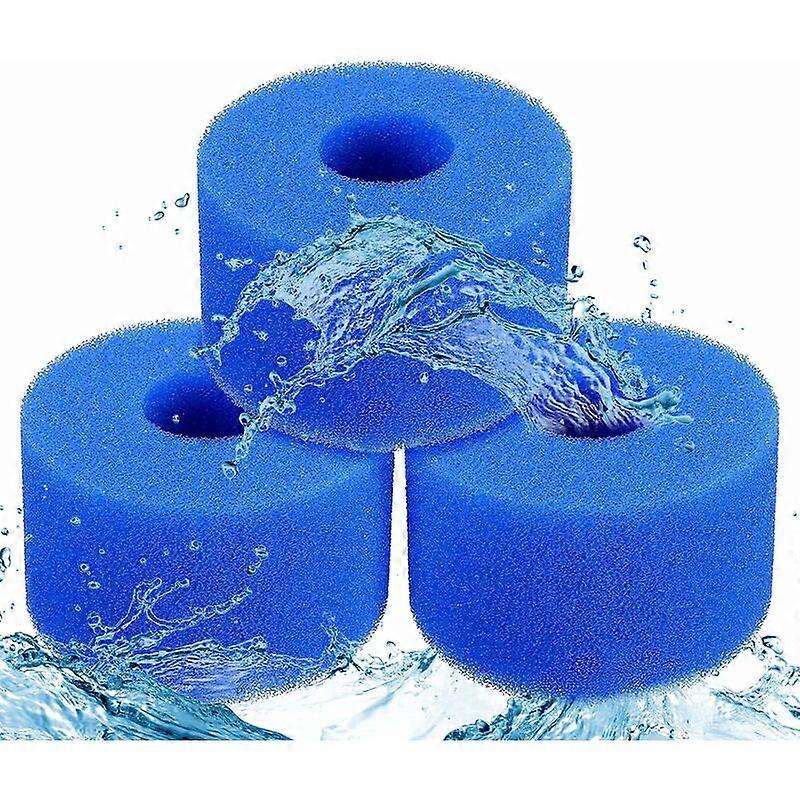 Filter Sponge Other Pool Accessory 3 PiecesBlue