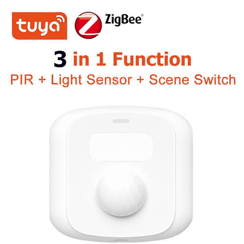 Tuya Human Motion Detector Zigbee Wifi Light Sensor Smart Home Devices Linked Scene Switch Function Home Body PIR Motion Sensor
