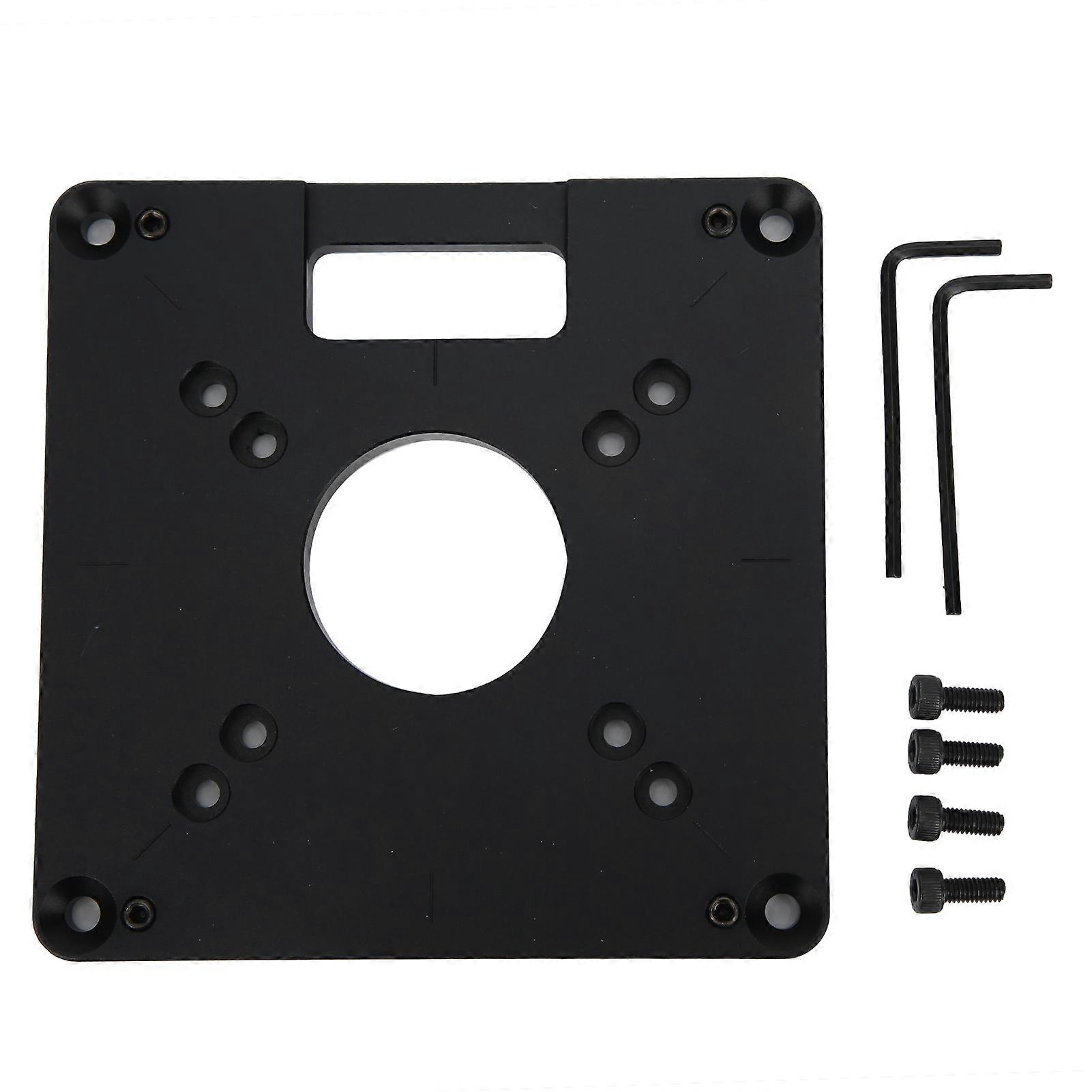 Router Table Insert Plate Aluminium Alloy CNC Trimmer Woodworking Engraving Accessory