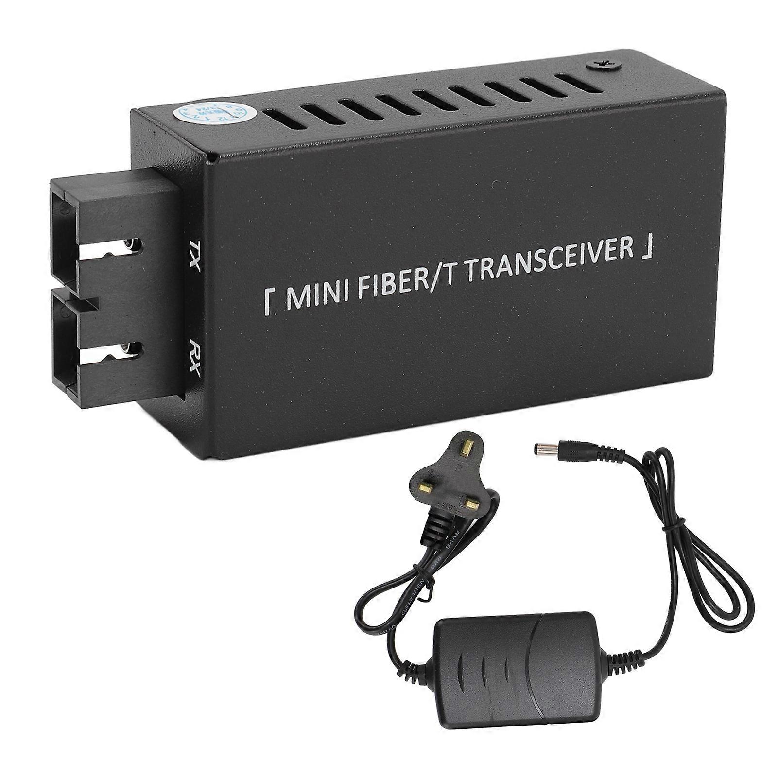 Ethernet Media Converter 20km 1000M Single Mode Tx1310nm SC DC5V1A Mini optický transceiver 100 × 240V UK Plug YEMMA