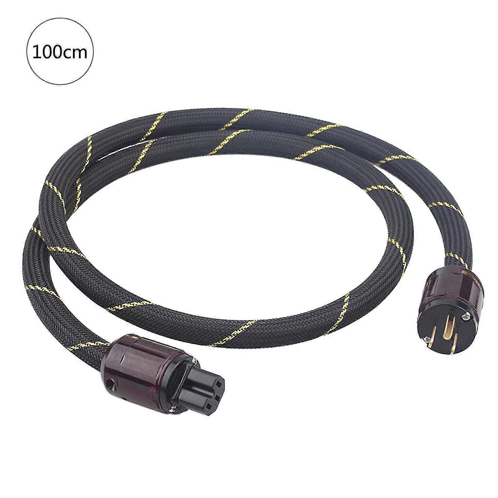 Hi-End Copper Hifi Audios Power Cord Us / Eu Plug With P-079/P-079e Connector Amp Cable 0.75/1/1.5/2/3m