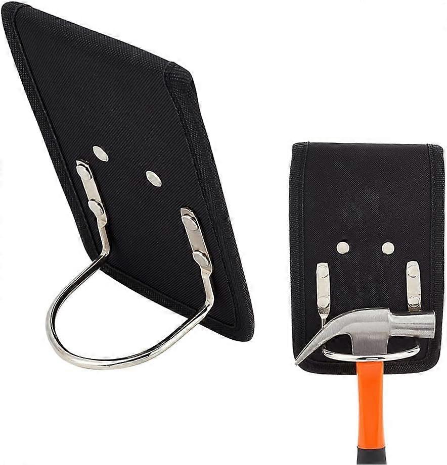 Hammer Loop Black Hammer Holder Tool Loop Hammer Holder Belt Clip Hammer Belt Hook Hammer Holster Waist Hanging Iron Tool Hook for Rock Heammer Mallet