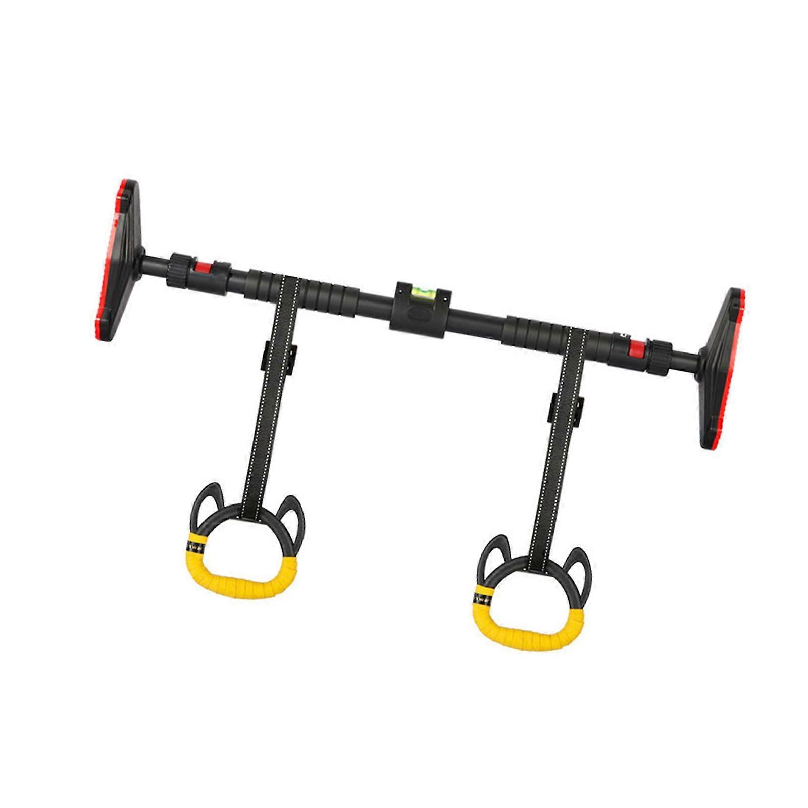 Home Exercise Adjustable Straps Buckles Nonslip Handle Indoor Horizontal Bar