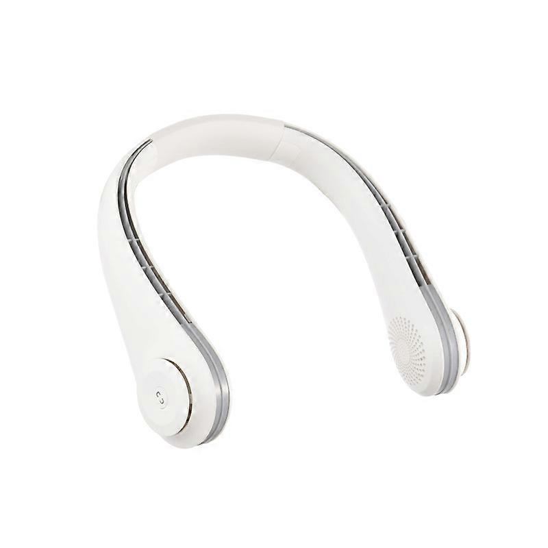 Lazy hanging neck fan TYPE-C charging silent leafless hanging neck fan