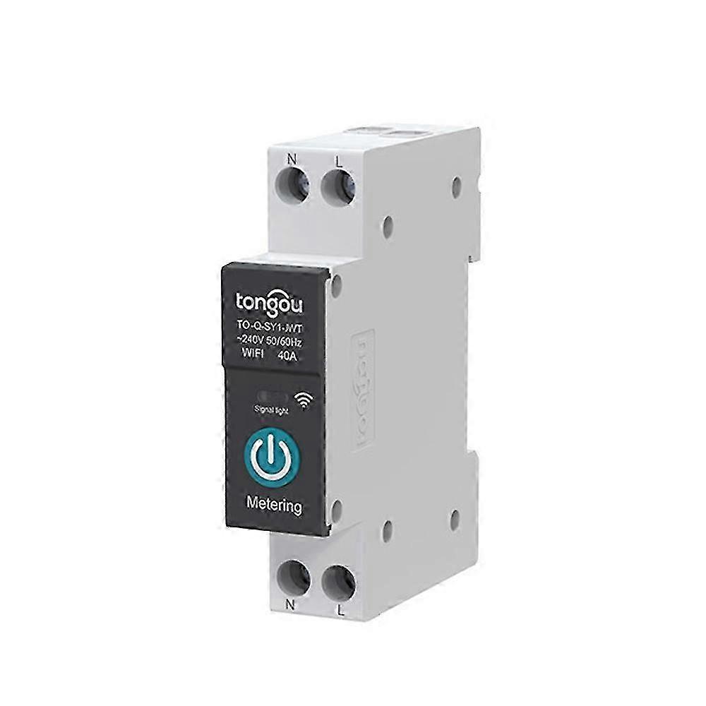 Tuya WiFi Intelligent Circuit Breaker Wireless Remotes Control Switch Mobilephone APP Remotes Viewing Intelligent Home Circuit Breaker Timing Countdow