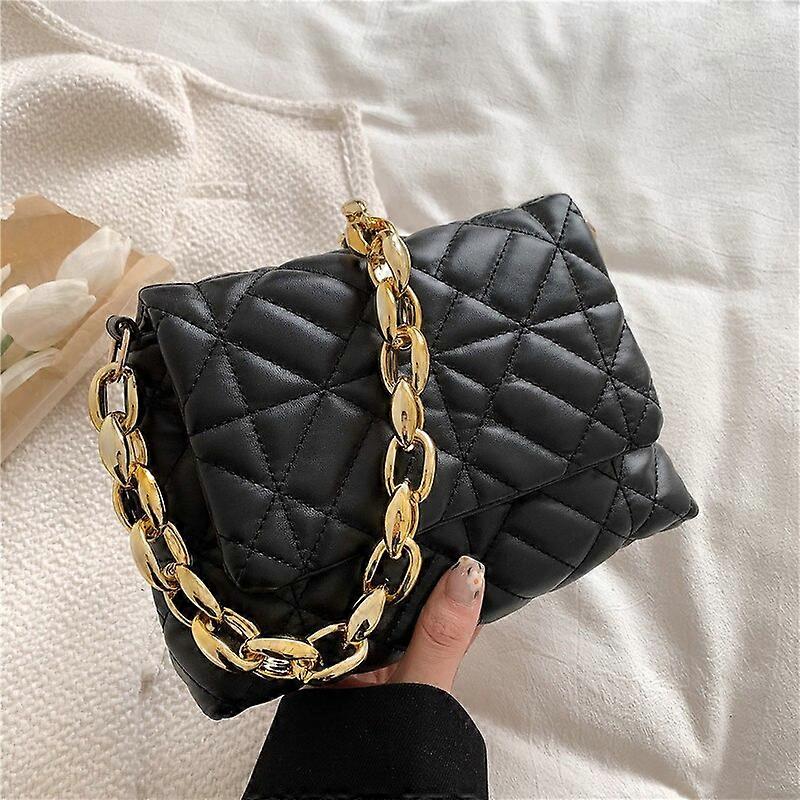 Sac à main Losange Chaîne Petit Sac Pour Femmes Mode Tendance Texture Simple Sac À Bandoulière Simple Style Occidental Messager Petit Sac Carré