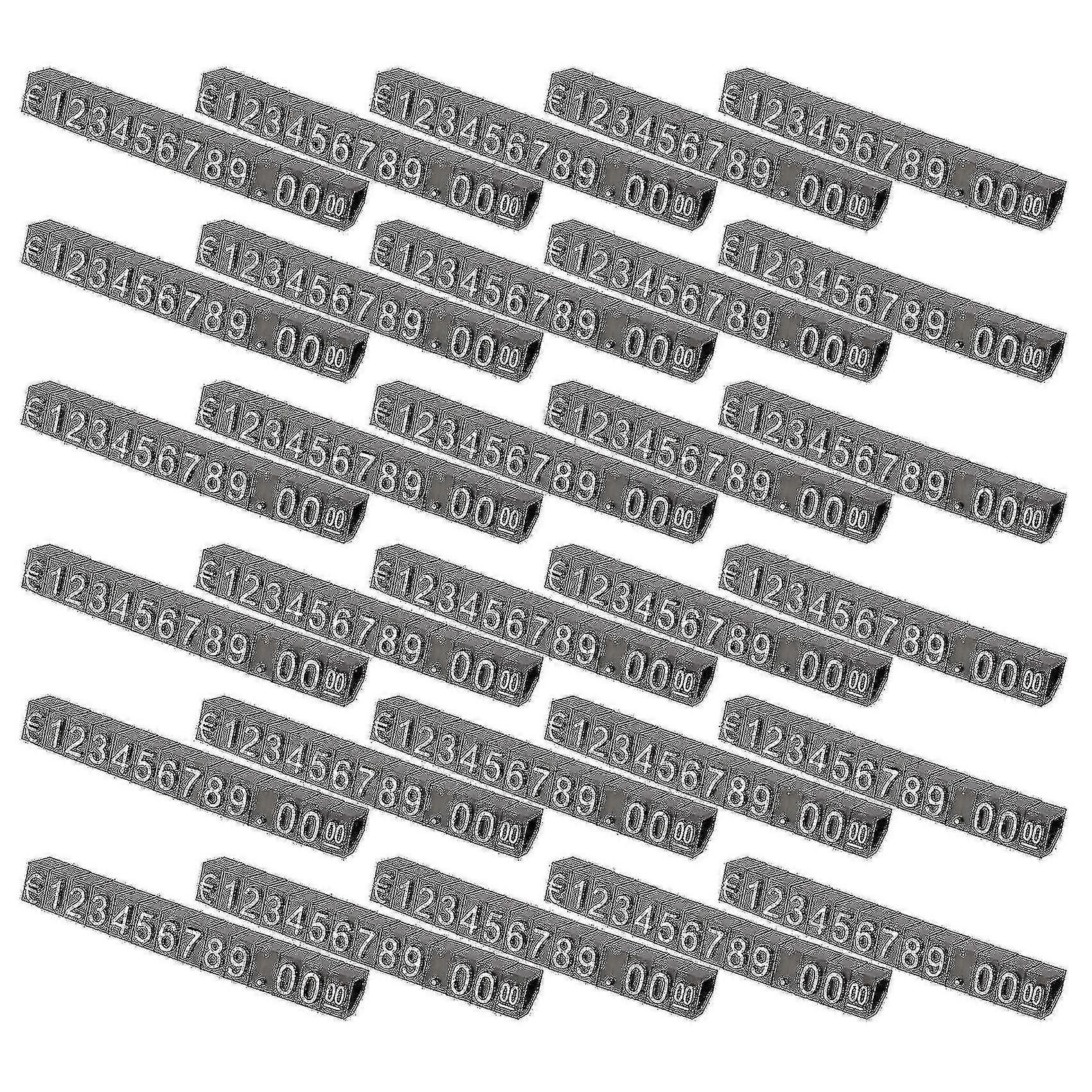 30sets Plastic Cubes Price Display Tags Adjustable Number Stand Frame Label Shop Chumian