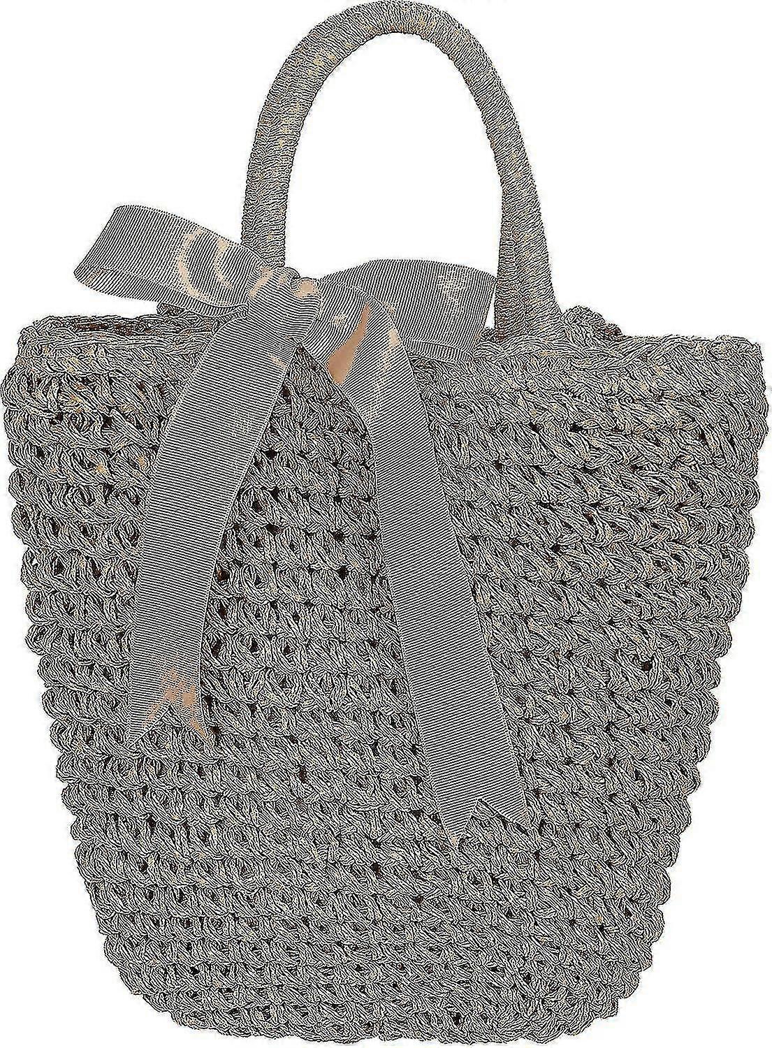 القش حقيبة الكتف المرأة الصيف حقيبة الشاطئ رافيا حقيبة خفيفة الوزن حقيبة كروسبودي