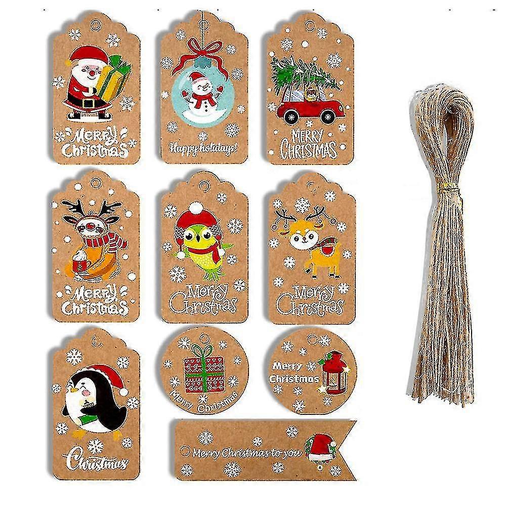 Labels Christmas Wishes Tree Ornamenthanging Tag With Ropes For Christmas Tree Decoration